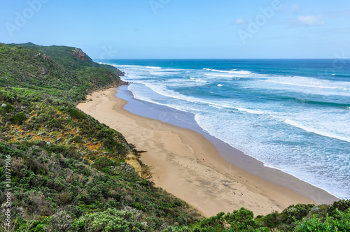 Secluded beach on the Great Ocean Road  Australia