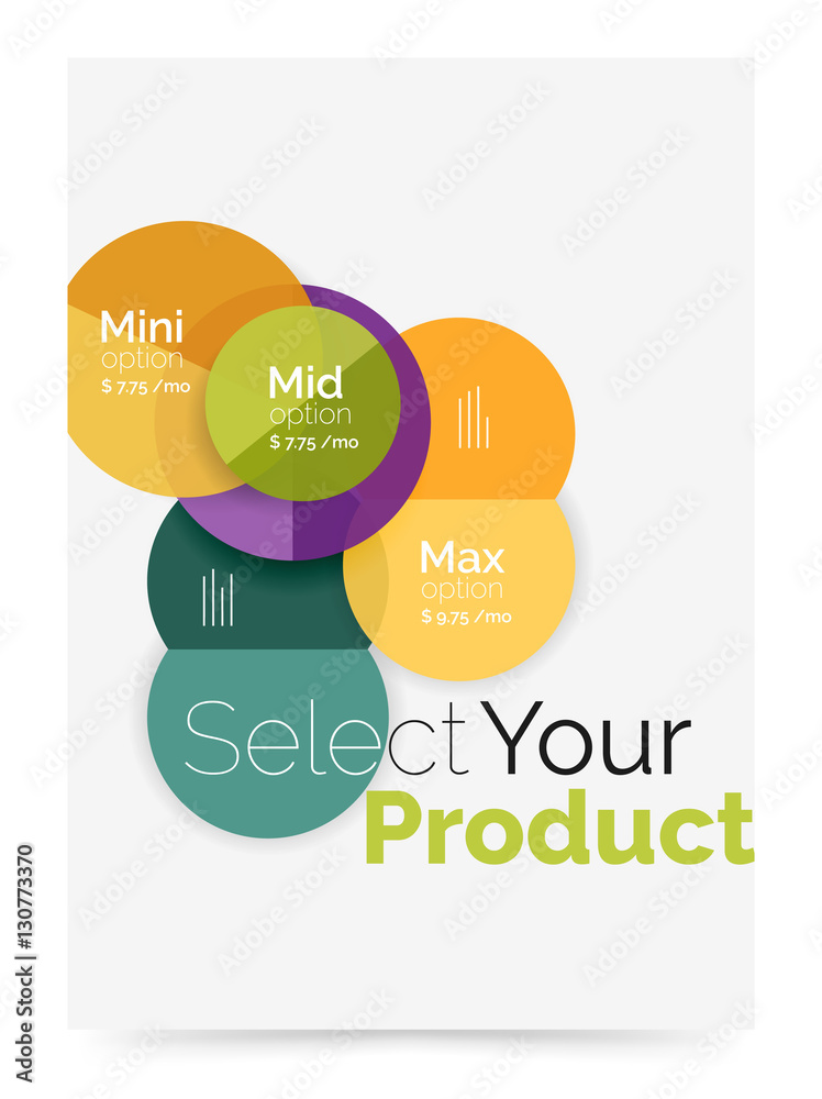 Business layout - select your product with sample options Business layout - select your product with sample options