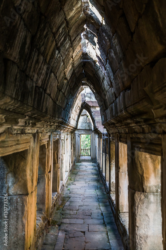 Inside of an old temple