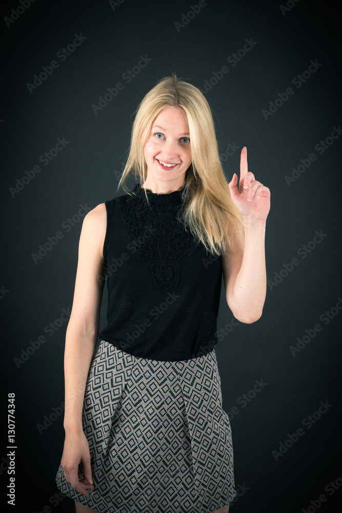 Beautiful woman doing different expressions in different sets of clothes: idea Beautiful woman doing different expressions in different sets of clothes: idea