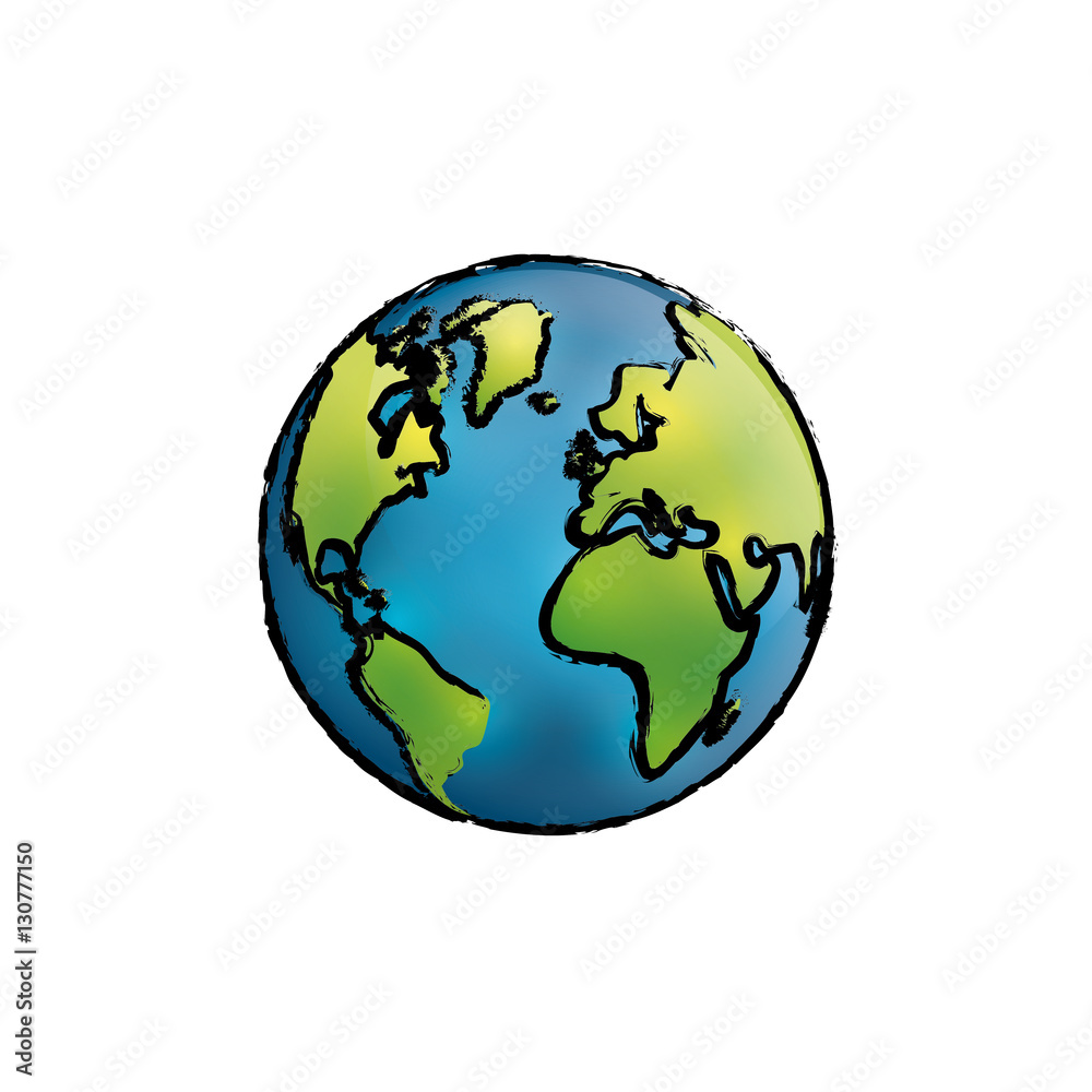 World earth map Design Vector illustration, white background World earth map Design Vector illustration, white background
