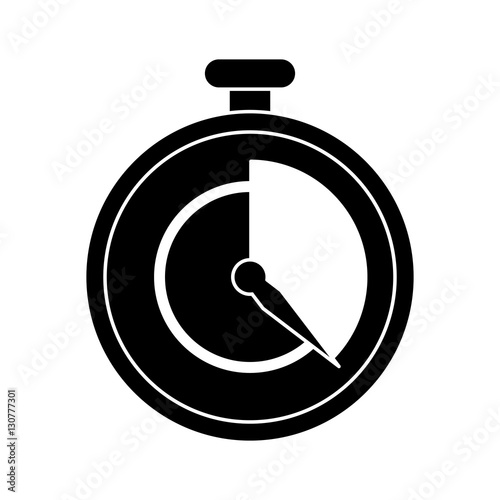 stopwatch fast delivery symbol pictogram vector illustration eps 10
