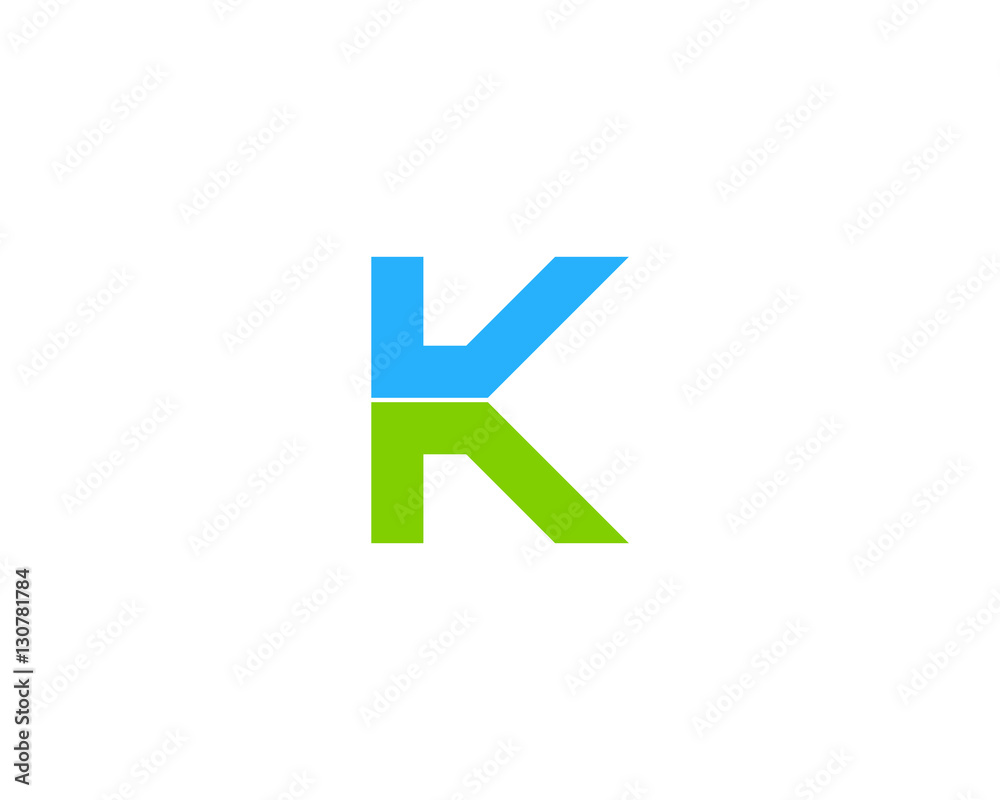 Letter K Flip Logo Design Element Letter K Flip Logo Design Element