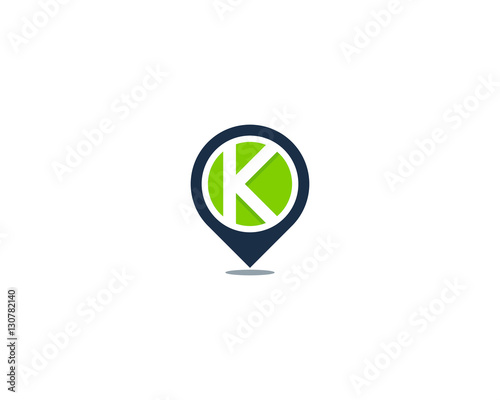 Free Download Letter K Pin Point Logo Design Element - GFXLoad