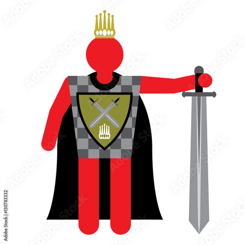 king illustration vector design