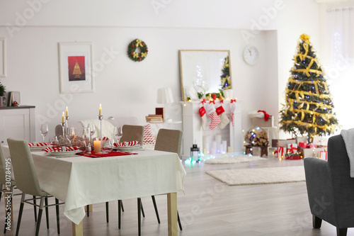 Table served for Christmas ...