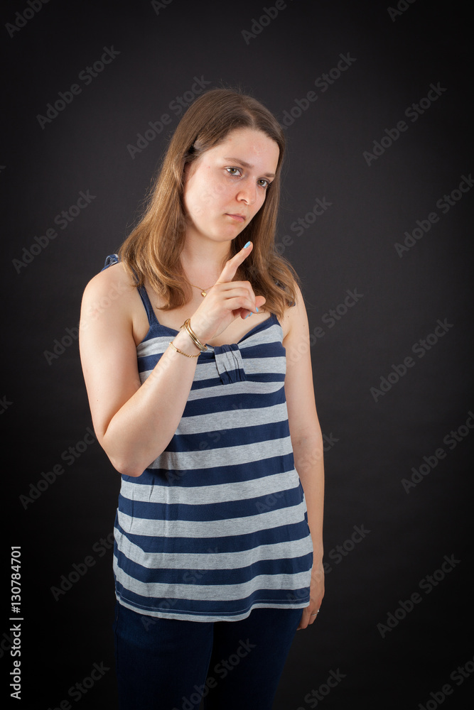 Beautiful woman doing different expressions in different sets of clothes: drunk Beautiful woman doing different expressions in different sets of clothes: drunk