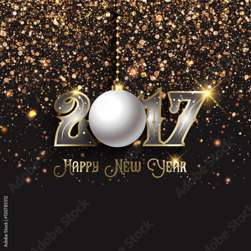 Happy New Year confetti background
