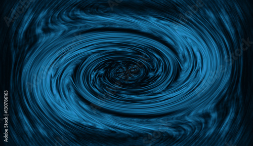 Hypnosis Spiral, concept for hypnosis, unconscious, chaos, extra sensory perception, psychic, optical illusion. Black and blue green violet, abstract background with scintillating circles 