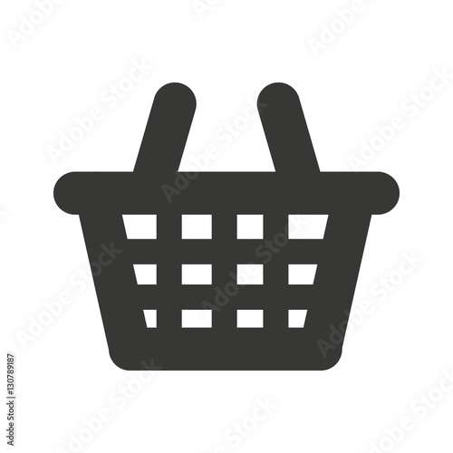 shopping basket commercial icon vector illustration design