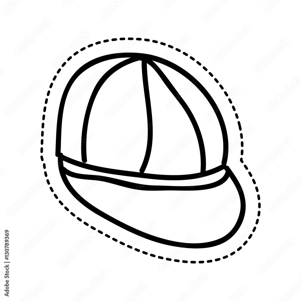 young cap idrawing isolated icon vector illustration design young cap idrawing isolated icon vector illustration design