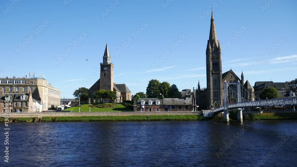 Greig Street Bridge over the River Ness in Inverness, Highland, Scotland Greig Street Bridge over the River Ness in Inverness, Highland, Scotland