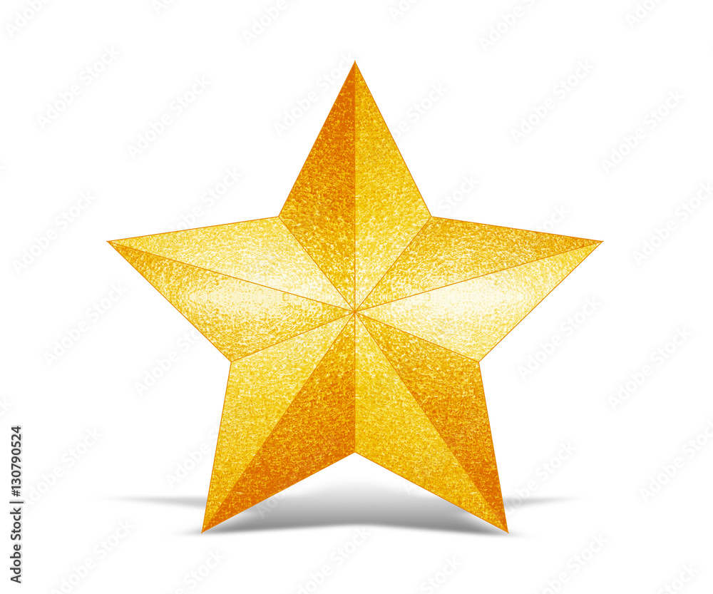 Golden Star isolated on white background. File contains a clipping path. Golden Star isolated on white background. File contains a clipping path.