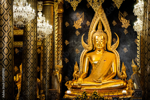 Phra Phut Chin Na Rat at Wat Phra Sri Rattana Mahathat Temple, Phitsanulok, Thailand photo