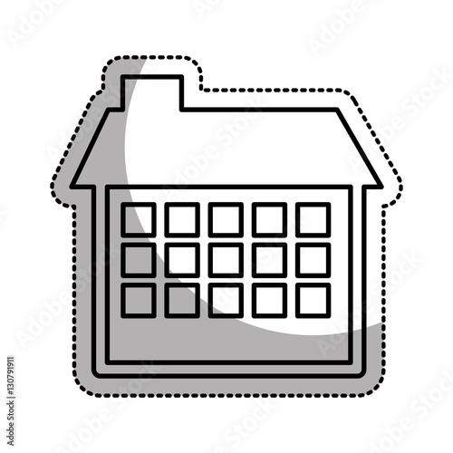 house esterior isolated icon vector illustration design