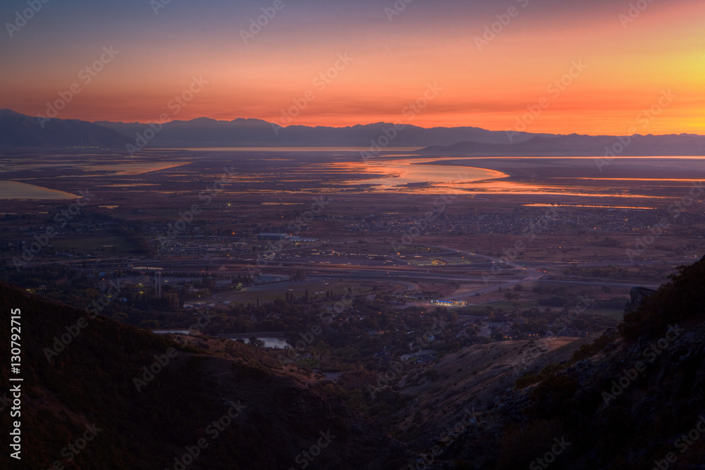 Sunset at Wasatch National Forest, Wasatch Range Sunset at Wasatch National Forest, Wasatch Range
