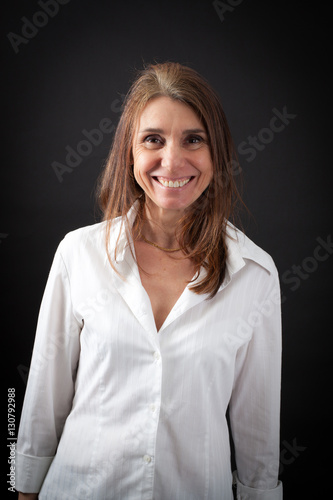 Beautiful woman doing different expressions in different sets of clothes: love