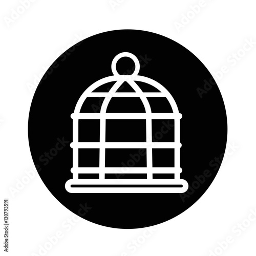 bird cage icon illustration design