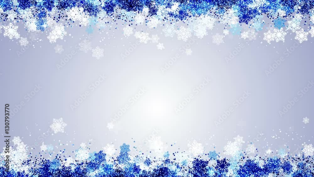 Abstract Seamless Loop Background with the Snow Frame. Stock Video ...