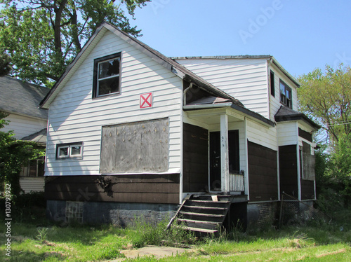 Abandoned home in the Roseland neighborhood, Chicago's South Side photo