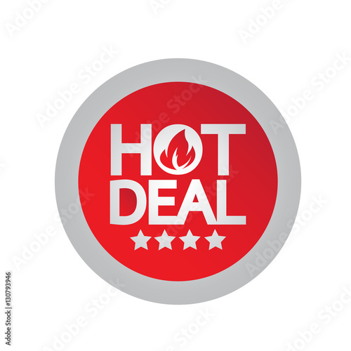 hot deal icon illustration design