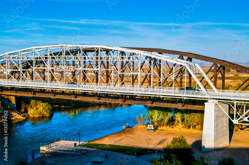 Colorado River Bridge Going from Arizona to California