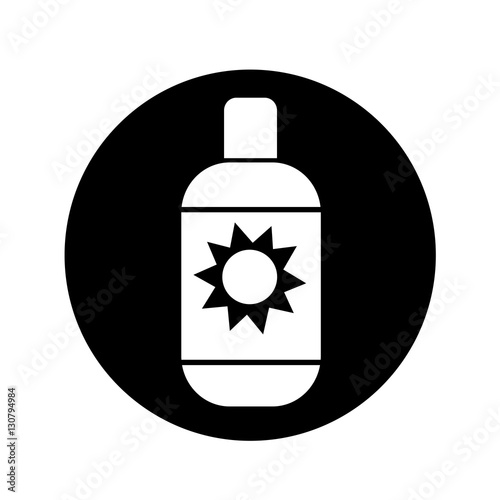 Sun Cream Icon illustration design