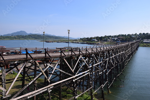 The wooden bridge
