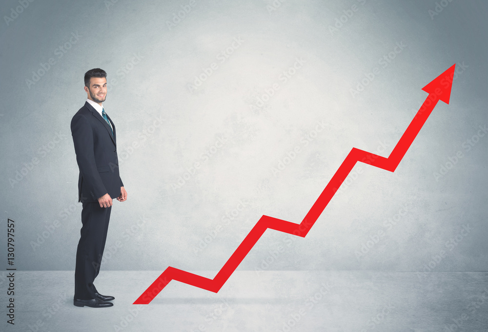 Climbing on red graph arrow Climbing on red graph arrow
