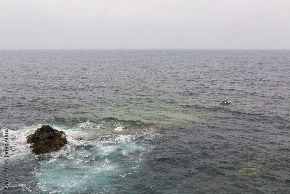 the coast of lanzarote, atlantic ocean