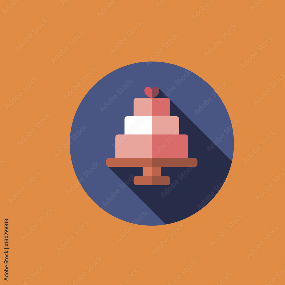 wedding cake icon. flat design wedding cake icon. flat design