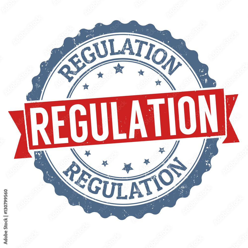 Regulation stamp or sign