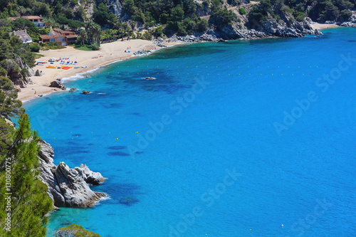 Summer sea sandy beach (Spain).