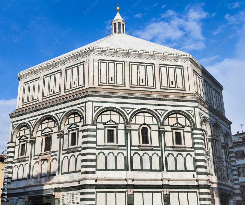 Baptistery of Saint John in Florence city