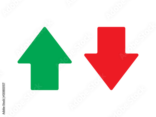 Up and down arrow vector isolated
