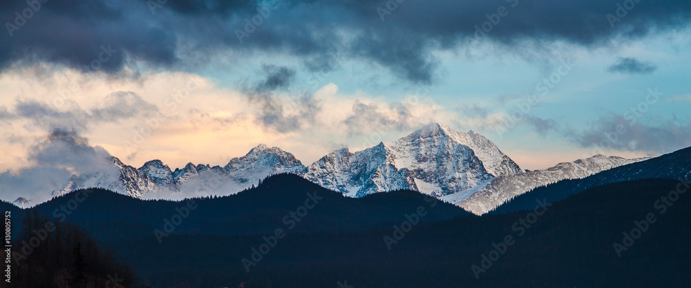 View to Tatry mountains.