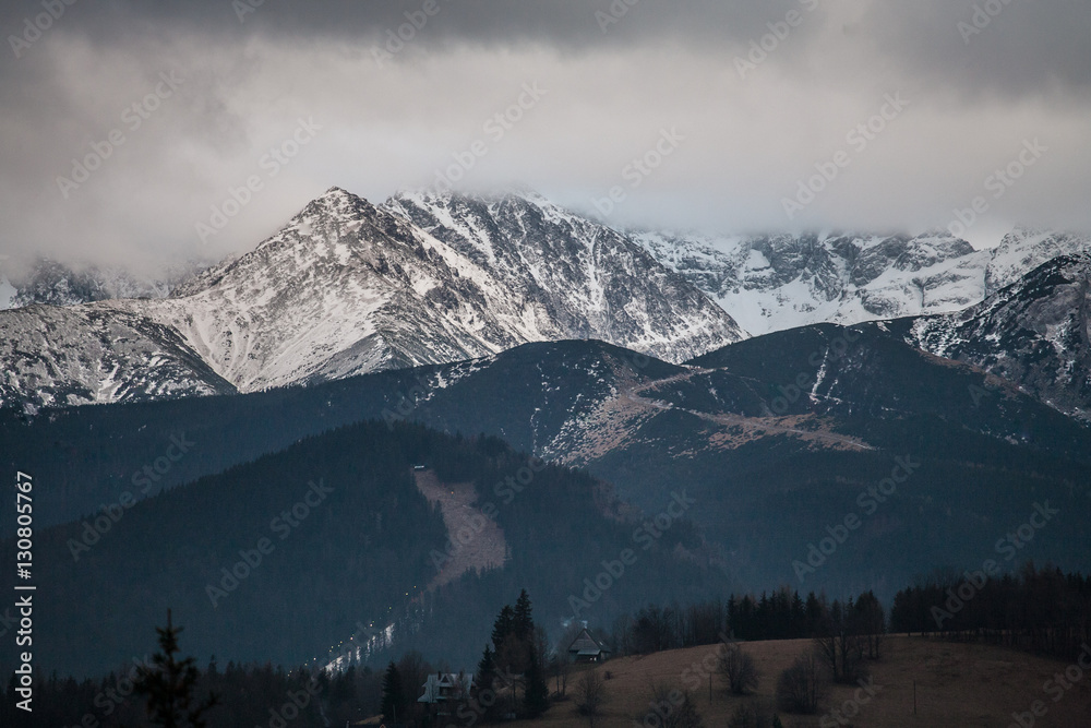 View to Tatry mountains.