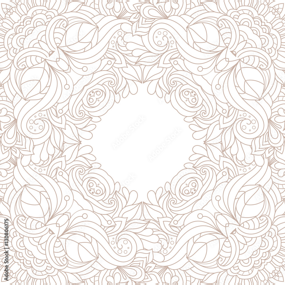 Fototapeta premium Vintage frame. Decorative vector design elements. 