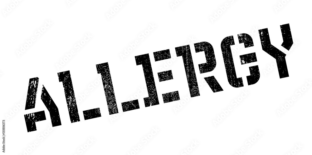 Allergy rubber stamp Allergy rubber stamp