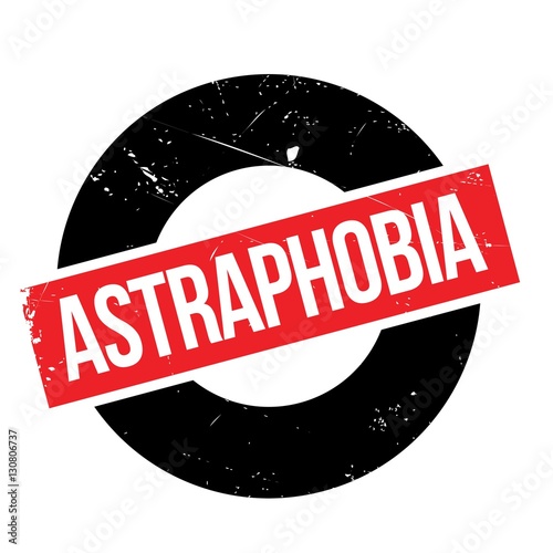 Astraphobia rubber stamp