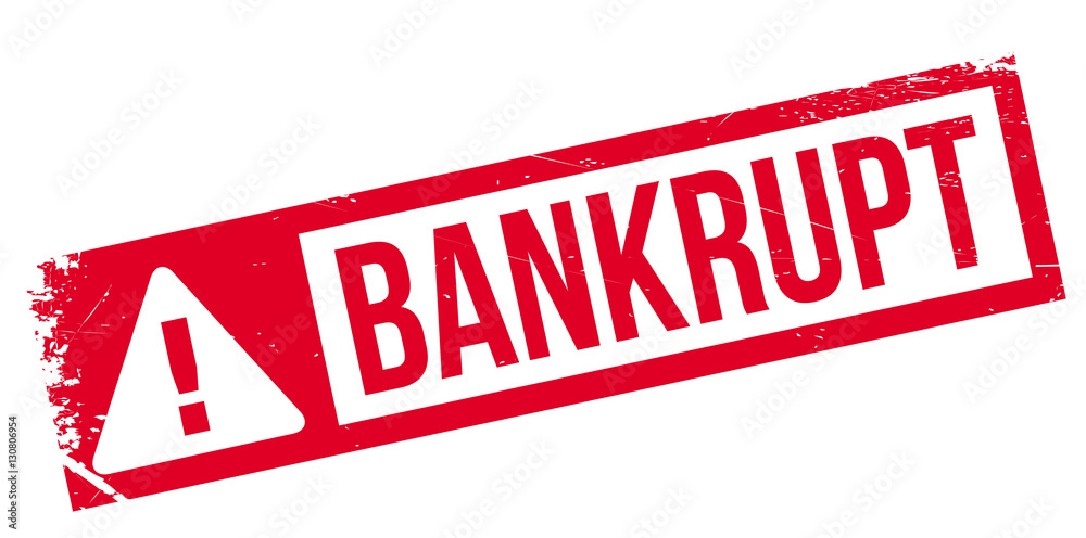 Bankrupt rubber stamp