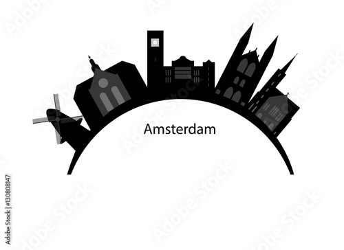 Amsterdam skyline