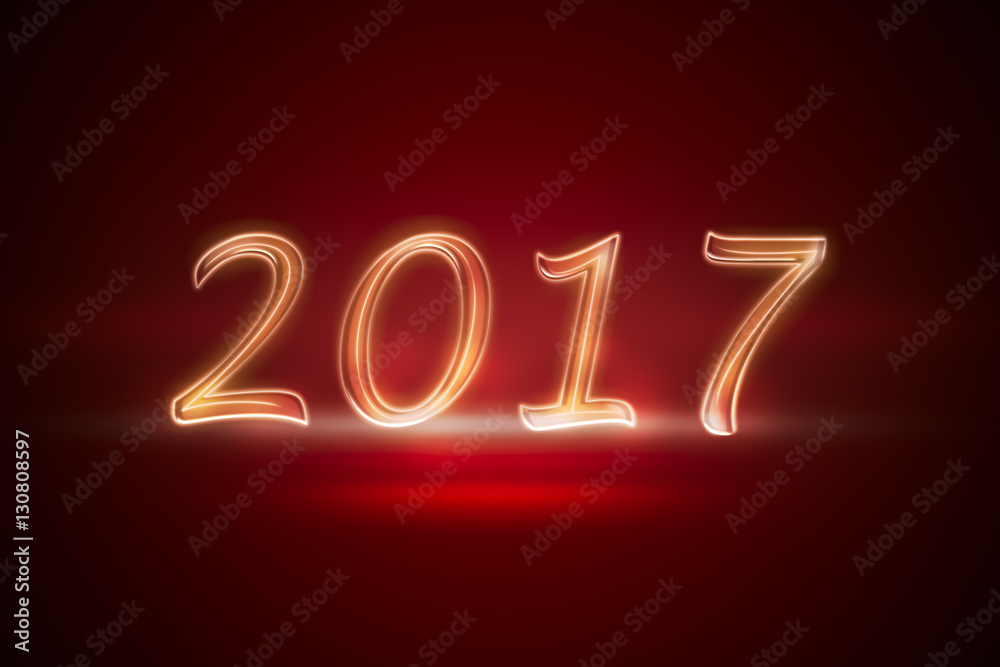 Happy new 2017 year. Greetings card. Colorful design. Vector ill Happy new 2017 year. Greetings card. Colorful design. Vector ill