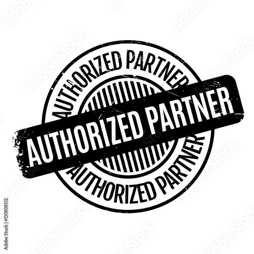 Authorized Partner rubber stamp