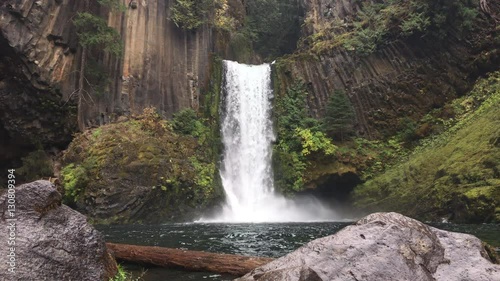Beautiful Toketee Falls Oregon Landscape Douglas County photo