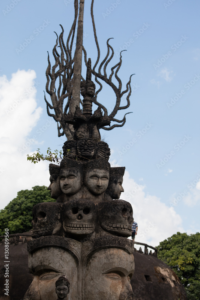 Obraz premium Wat Xieng Khuan Buddha park. Vientiane, Laos..