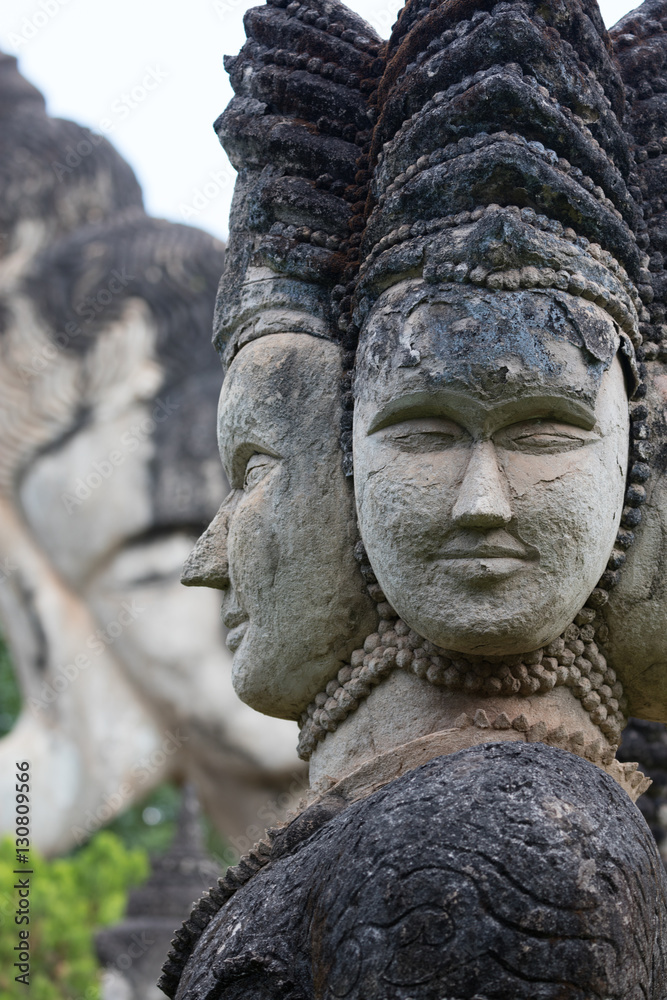 Wat Xieng Khuan Buddha park. Vientiane, Laos.. Wat Xieng Khuan Buddha park. Vientiane, Laos..