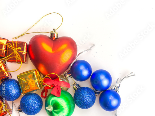 Gifts of box and colorful balls