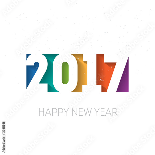 Happy new year 2017 vector background. Cover of business diary f