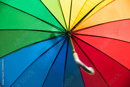 isolated colorful umbrella